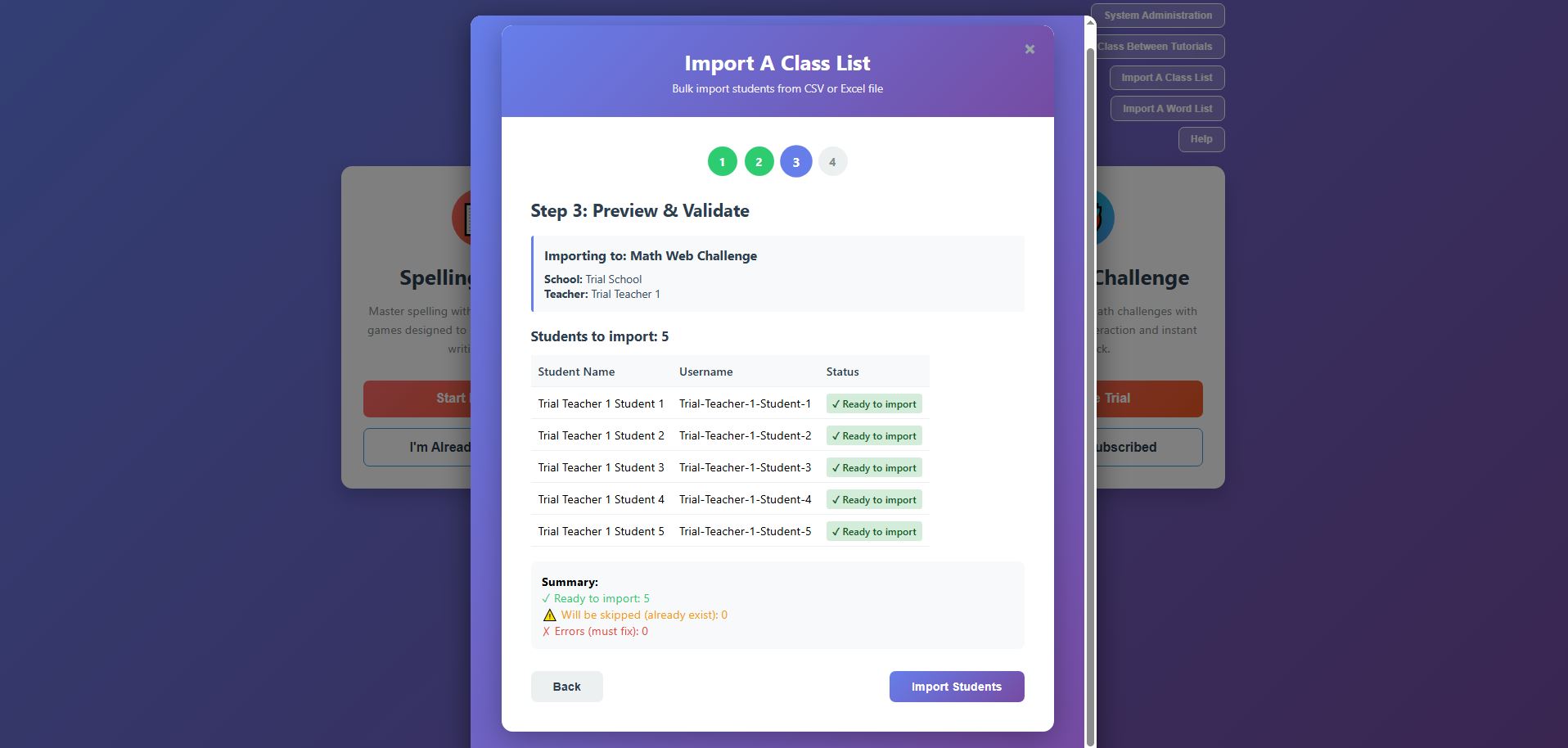 08-Import  Class form Previewed.JPG